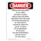 Signmission Safety Sign, OSHA Danger, 10" Height, Rigid Plastic, Portrait Watch Your Children At, Portrait OS-DS-P-710-V-1987 - alternate 1